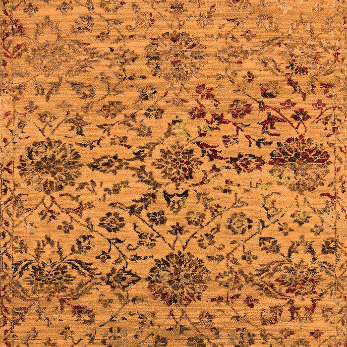 Machine Washable Oriental Orange Industrial Area Rugs, wshurb2600org