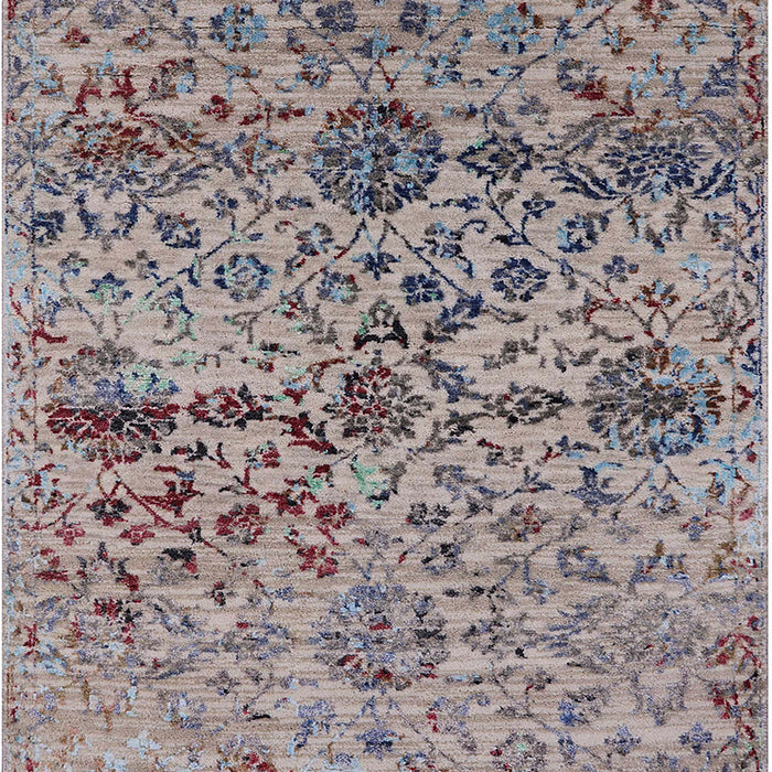 Machine Washable Industrial Modern Silver Pink Rug, wshurb2600