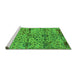 Sideview of Machine Washable Oriental Green Industrial Area Rugs, wshurb2600grn