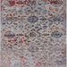 Square Mid-Century Modern Silver Pink Oriental Rug, urb2600