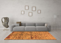 Machine Washable Oriental Orange Industrial Rug, wshurb2600org