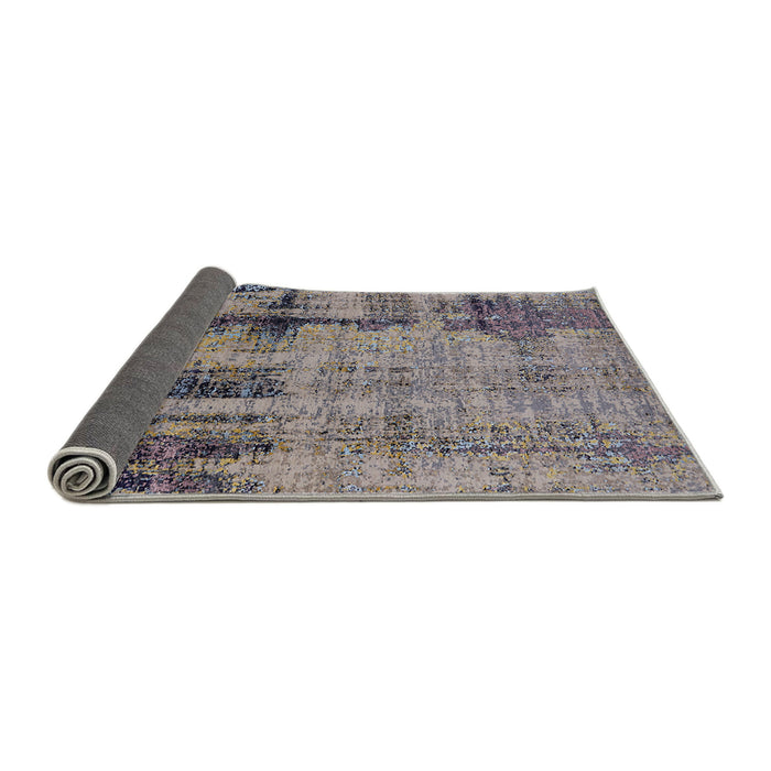 Sideview of Mid-Century Modern Purple Oriental Rug, urb2601