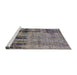 Sideview of Machine Washable Industrial Modern Purple Rug, wshurb2601