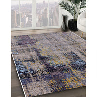 Mid-Century Modern Purple Oriental Rug, urb2601