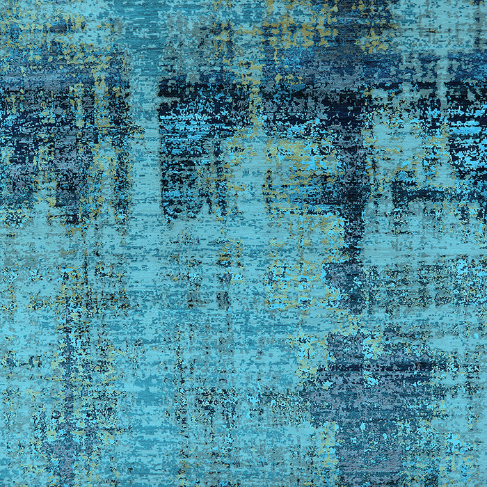 Square Oriental Light Blue Industrial Rug, urb2601lblu