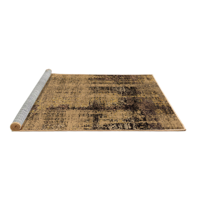 Sideview of Machine Washable Oriental Brown Industrial Rug, wshurb2601brn