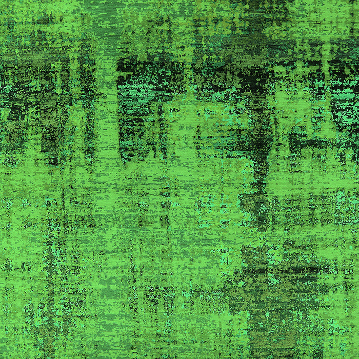 Square Oriental Green Industrial Rug, urb2601grn