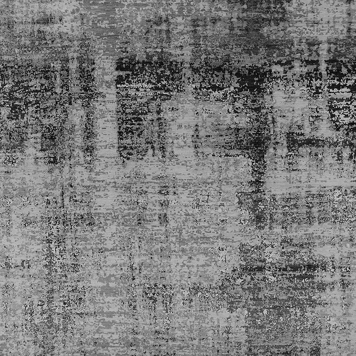 Square Machine Washable Oriental Gray Industrial Rug, wshurb2601gry