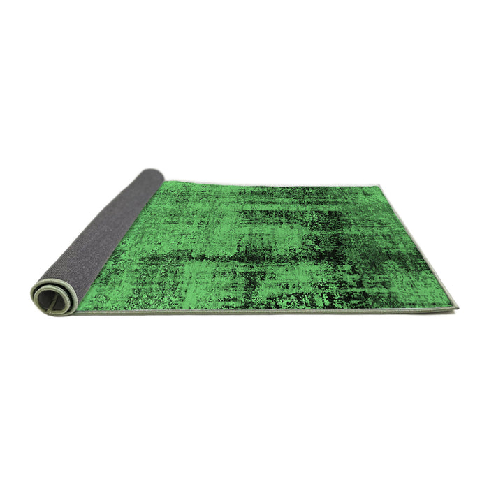Sideview of Oriental Emerald Green Industrial Rug, urb2601emgrn