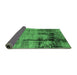 Sideview of Oriental Emerald Green Industrial Rug, urb2601emgrn