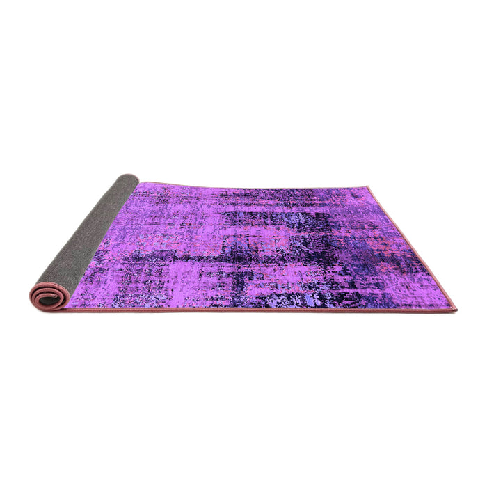 Sideview of Oriental Purple Industrial Rug, urb2601pur