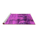 Sideview of Machine Washable Oriental Pink Industrial Rug, wshurb2601pnk