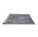 Sideview of Machine Washable Industrial Modern Dark Gray Rug, wshurb2602