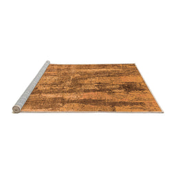Sideview of Machine Washable Oriental Orange Industrial Area Rugs, wshurb2602org