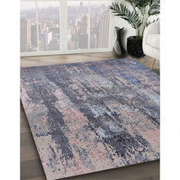 Mid-Century Modern Dark Gray Oriental Rug, urb2602