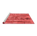 Industrial Red Washable Rugs