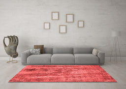 Industrial Red Washable Rugs
