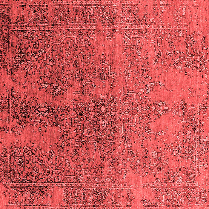 Machine Washable Oriental Red Industrial Rug, wshurb2603red