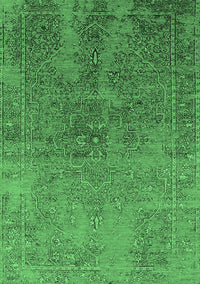 Oriental Emerald Green Industrial Rug, urb2603emgrn