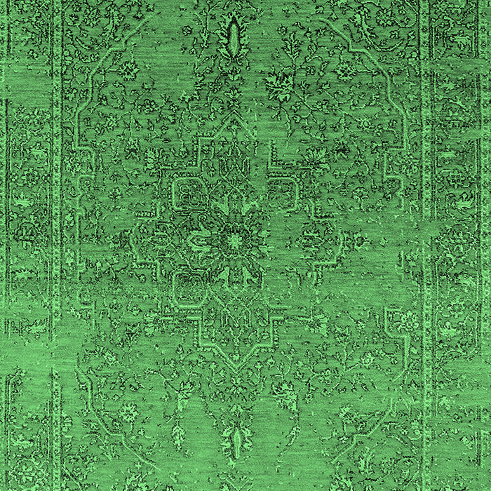Oriental Emerald Green Industrial Rug, urb2603emgrn