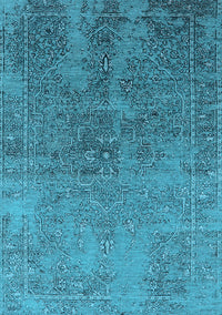 Oriental Light Blue Industrial Rug, urb2603lblu