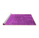 Sideview of Machine Washable Oriental Pink Industrial Rug, wshurb2603pnk