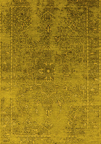 Oriental Yellow Industrial Rug, urb2603yw