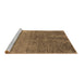 Sideview of Machine Washable Oriental Brown Industrial Rug, wshurb2603brn