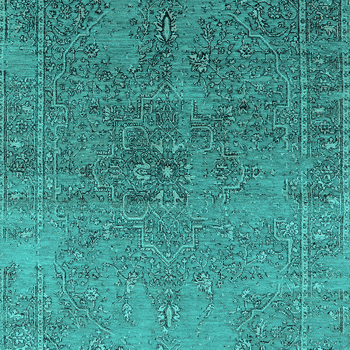Oriental Turquoise Industrial Rug, urb2603turq