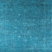 Square Oriental Light Blue Industrial Rug, urb2604lblu