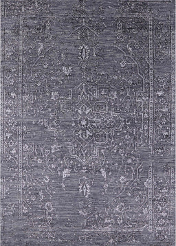 Mid-Century Modern Plum Purple Oriental Rug, urb2604