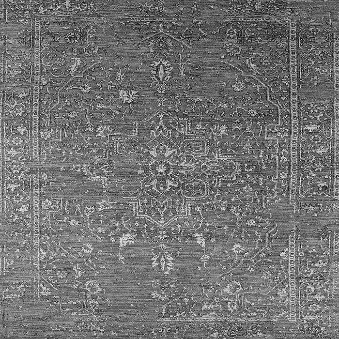 Square Oriental Gray Industrial Rug, urb2604gry