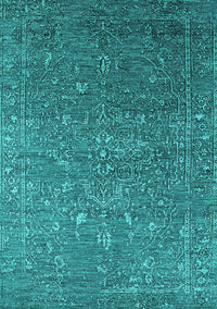 Oriental Turquoise Industrial Rug, urb2604turq