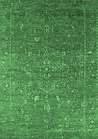 Oriental Emerald Green Industrial Rug, urb2604emgrn