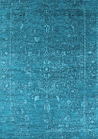 Oriental Light Blue Industrial Rug, urb2604lblu