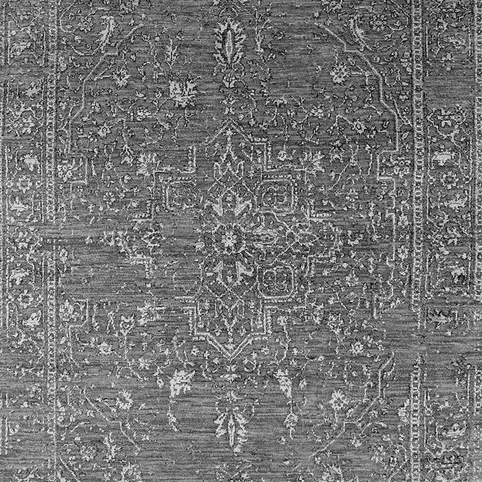 Machine Washable Oriental Gray Industrial Rug, wshurb2604gry
