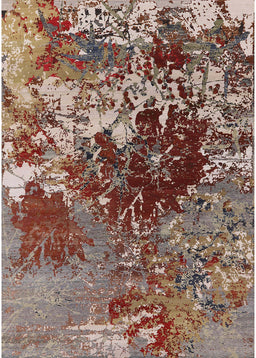 Mid-Century Modern Dark Sienna Brown Oriental Rug, urb2605