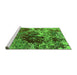 Sideview of Machine Washable Oriental Green Industrial Area Rugs, wshurb2605grn