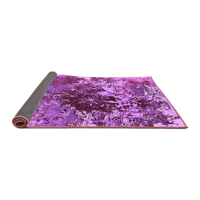 Sideview of Oriental Purple Industrial Rug, urb2605pur