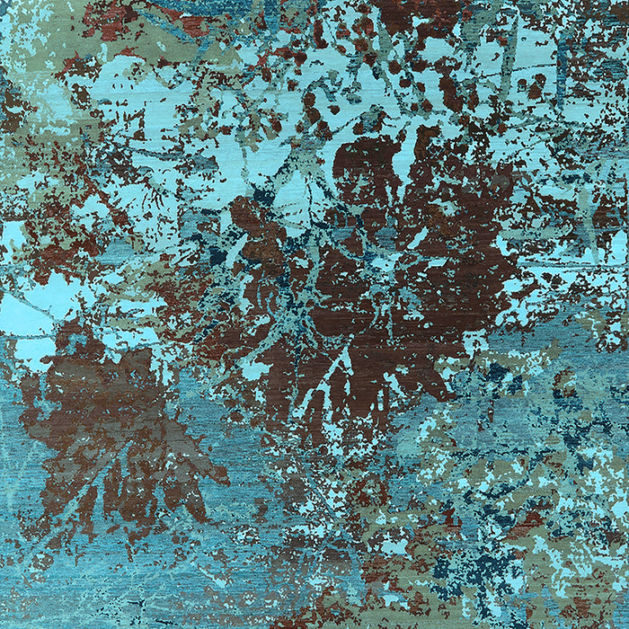 Oriental Light Blue Industrial Rug, urb2605lblu