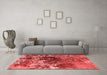 Industrial Red Washable Rugs