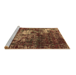 Sideview of Machine Washable Oriental Brown Industrial Rug, wshurb2606brn