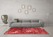 Industrial Red Washable Rugs