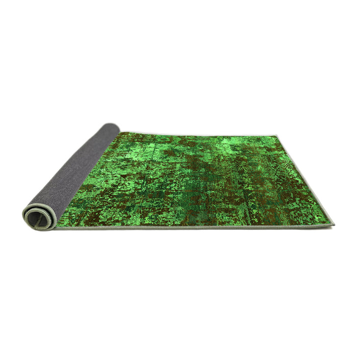 Sideview of Oriental Green Industrial Rug, urb2606grn