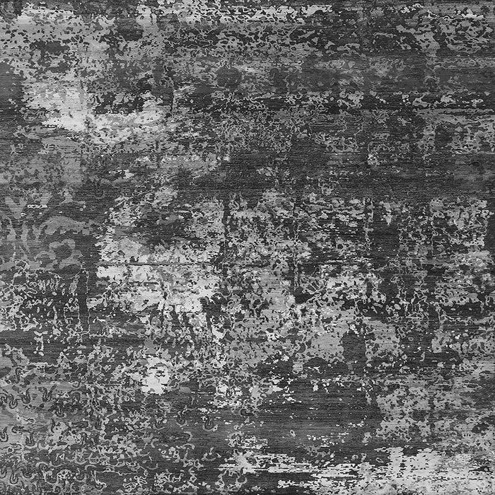 Square Oriental Gray Industrial Rug, urb2606gry