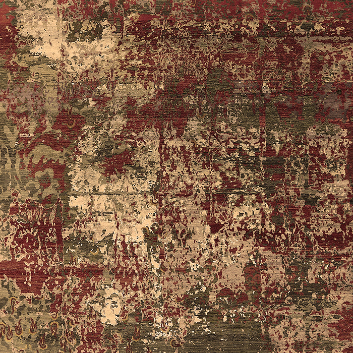 Machine Washable Oriental Brown Industrial Rug, wshurb2606brn