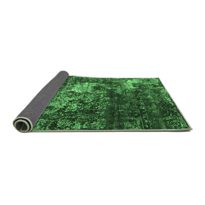 Sideview of Oriental Emerald Green Industrial Rug, urb2606emgrn
