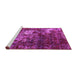 Sideview of Machine Washable Oriental Pink Industrial Rug, wshurb2606pnk