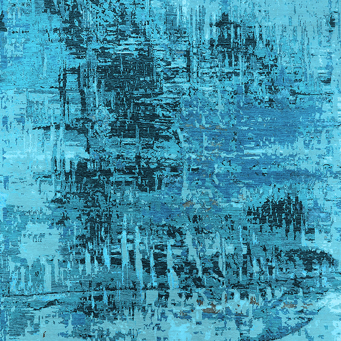 Oriental Light Blue Industrial Rug, urb2607lblu