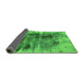 Sideview of Oriental Green Industrial Rug, urb2607grn